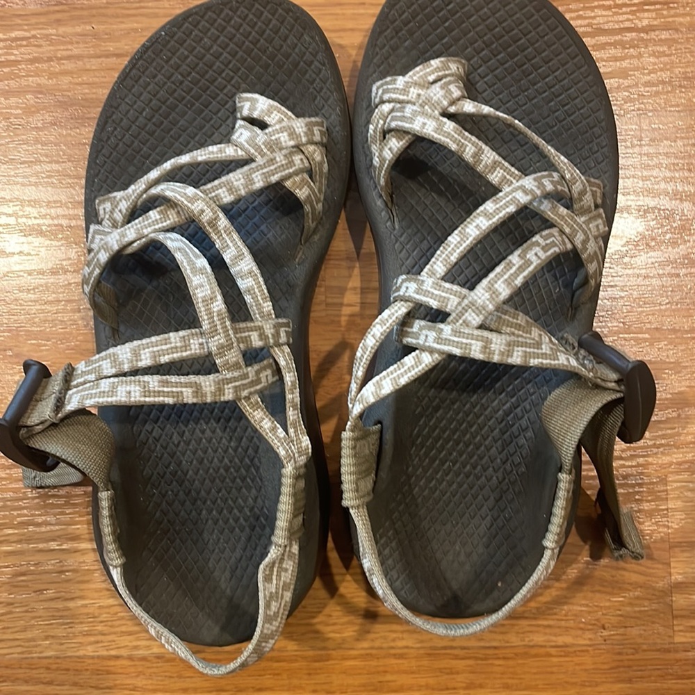 Chaco Neutral Strappy Outdoor Sandals - Taupe & Black - Picture 6 of 6